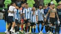 L'Argentine fête sa victoire au Brésil (0-1, qualifs Mondial 2026), le 21 novembre 2023