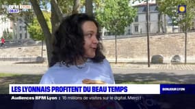 Lyon: avec le retour de la chaleur, les Lyonnais profitent du soleil 