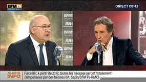 Michel Sapin face à Jean-Jacques Bourdin en direct