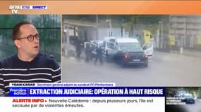 Extraction judiciaire: "Très régulièrement on est ciblés [...] on est des fois même attendus sur le lieu de rencontre", explique Yoann Karar (FO Pénitentiaire)