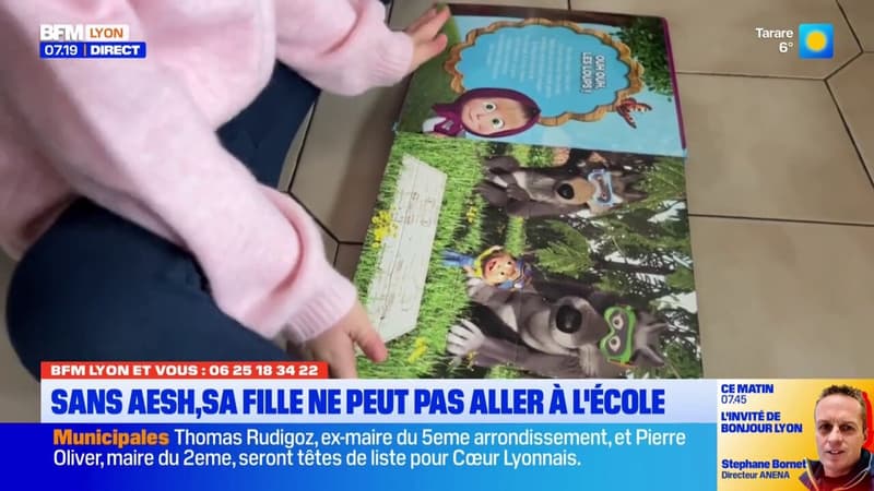 BFM Lyon et vous: une petite fille privée d'AESH ne peut plus aller à l'école