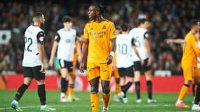 Vinicius lors du match en retard de Liga entre Valence et le Real Madrid, 3 janvier 2025