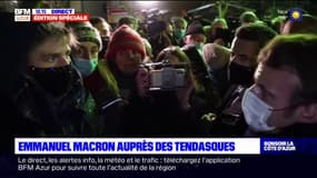Vallée de la Roya:  l'échange entre Emmanuel Macron et une commerçante de Tende
