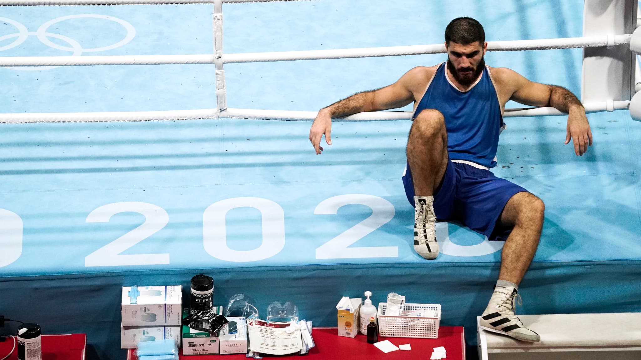 Mourad Aliev après sa défaite injuste aux JO de Tokyo