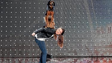 Juliette et son chien Charlie