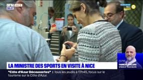 Nice: la ministre des sports en visite