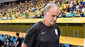 Marcelo Bielsa lors du match Brésil-Uruguay (1-1, qualifs Coupe du monde 2026), le 20 novembre 2024 
