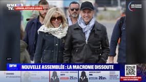 Les photos d'Emmanuel et Brigitte Macron en balade dans les rues du Touquet, le jour du premier tour des législatives