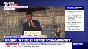 Le discours d'Emmanuel Macron perturbé par une forte pluie à Marseille