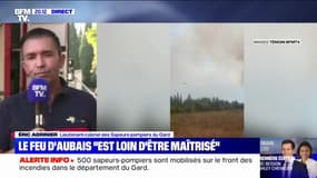 Incendies dans le Gard: un pompier "grièvement blessé a été évacué, [...] mais son pronostic vital n'est pas engagé"