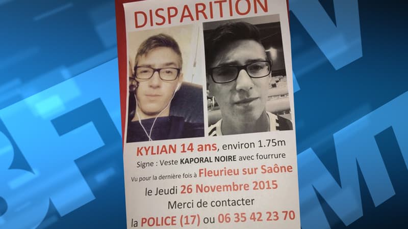 L'appel à témoins diffusé par les proches de Kylian, porté disparu.