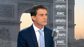 Manuel Valls vendredi matin sur BFMTV et RMC.