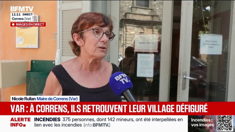 Incendie dans le Var: "Les pompiers s'attendent à des reprises cet après-midi", explique la maire de Correns