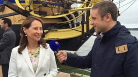 Ségolène Royal vendredi à Yorktown pour l'arrivée de l'Hermione.