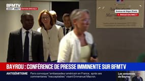 Les derniers membres du gouvernement s'installent avenue de Ségur avant la prise de parole du Premier ministre 