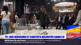 Paris: des serveurs et cuisiniers recrutés sans curriculum vitae