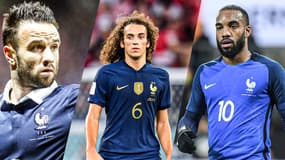 Mathieu Valbuena, Matteo Guendouzi et Alexandre Lacazette.