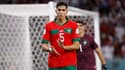 Nayef Aguerd avec le Maroc à la Coupe du monde 2022, le 6 décembre