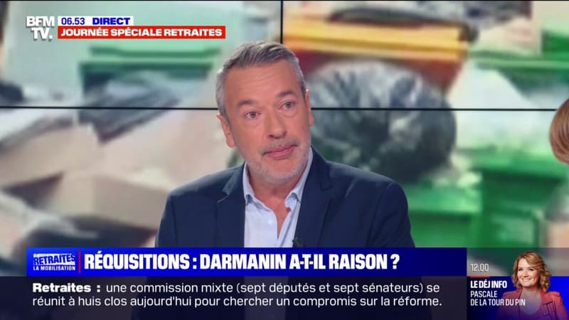 Gérald Darmanin demande la réquisition des éboueurs grévistes à Paris: "Il est dans son rôle"
