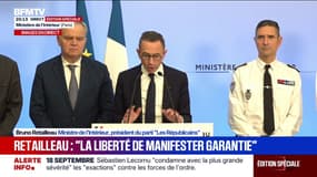 18 septembre: le ministre de l'Intérieur Bruno Retailleau, se félicite que "la quasi-totalité" des manifestations se soient déroulées dans "de bonnes conditions"