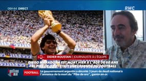 "Vous ne pouvez pas lutter émotionnellement contre Maradona"  Didier Roustan rend hommage au "pibe de oro" sur RMC