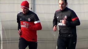 David Beckham à l'entraînement avec le PSG.