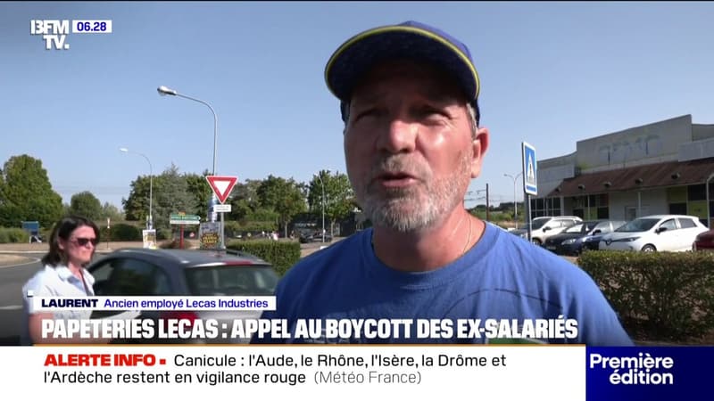 Salariés licenciés de la papeterie Lecas: 