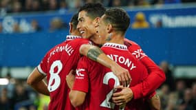 Cristiano Ronaldo lors d'Everton-Manchester United