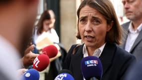 La secrétaire générale de la CGT Sophie Binet à Paris, le 15 septembre 2025