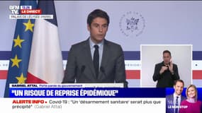 Gabriel Attal: "Le retour de l'état d'urgence sanitaire n'est absolument pas à l'ordre du jour"