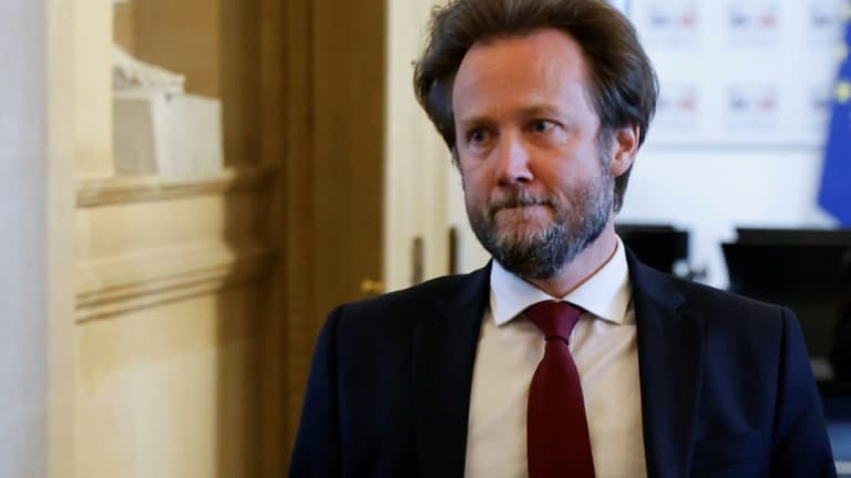 Le président du groupe PS à l'Assemblée nationale, Boris Vallaud le 14 janvier 2025, à Paris