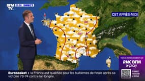 Une nouvelle vague orageuse va dominer la France ce lundi, des températures jusqu'à 10°C au-dessus des normales de saison