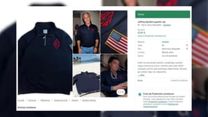 Une annonce en ligne sur Vinted met en vente un pull associé au pédocriminel Jeffrey Epstein (capture d'écran prise le 5 mars 2026).