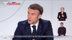 Guerre en Ukraine: pour Emmanuel Macron, "si la Russie venait à gagner, la vie des Français changerait. Nous n'aurons plus de sécurité en Europe"