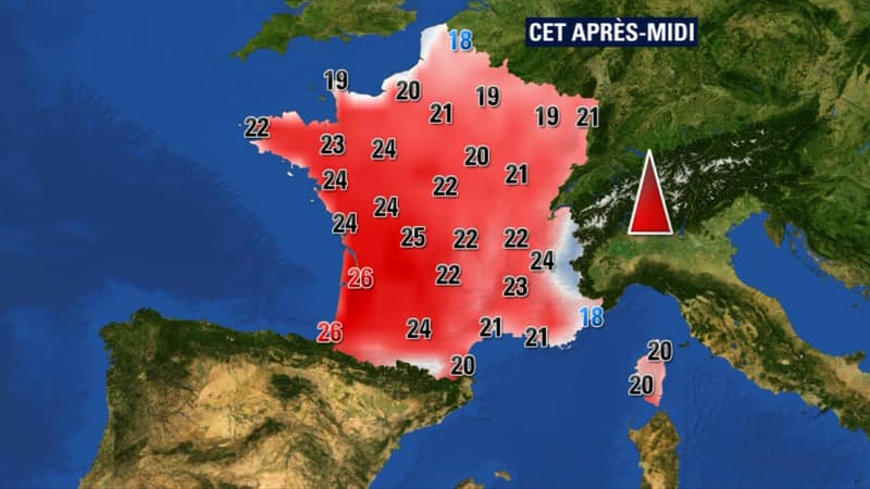 Les températures seront au-dessus des normales de saison ce samedi 8 avril.