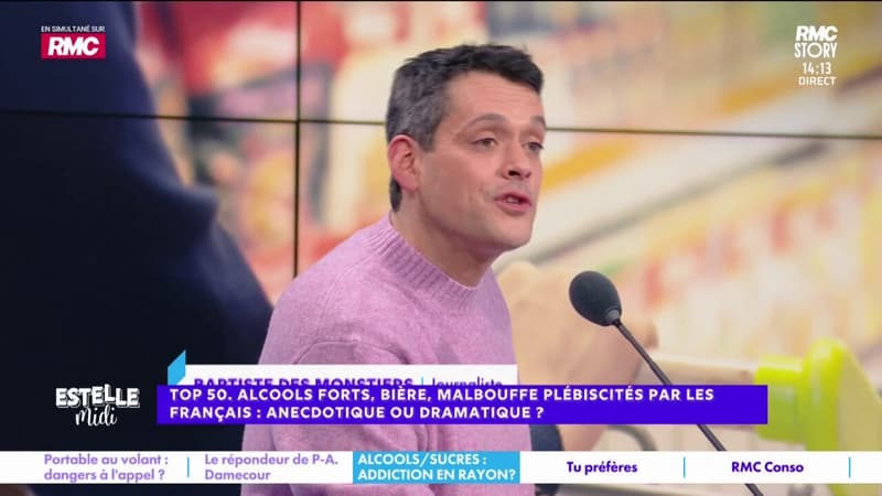 Alcool et malbouffe plébiscité par les Français : "Macron a une responsabilité sur la libéralisation de l'alcool en France", affirme Baptiste des Monstiers