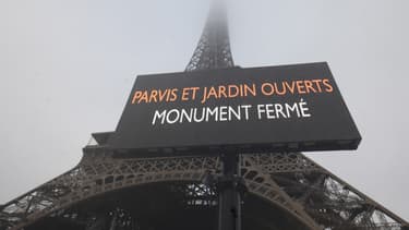 La tour Eiffel ce jeudi 5 décembre