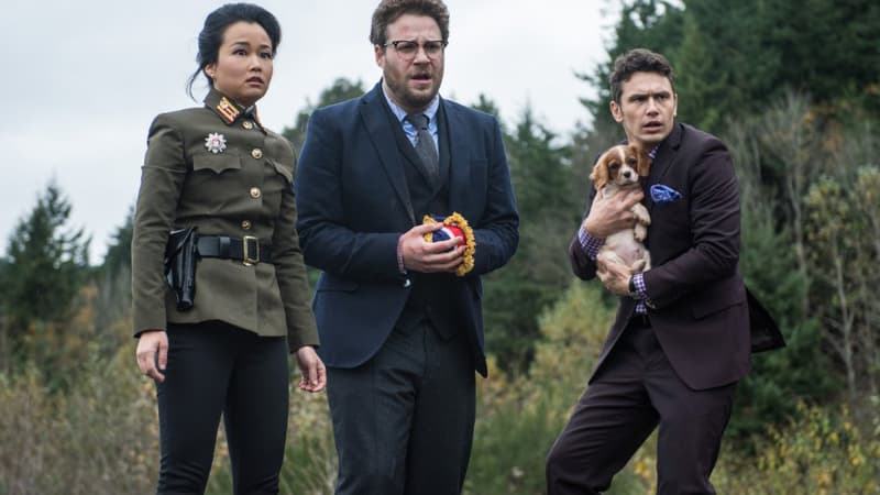 James Franco, Seth Rogen et Diana Bang dans "L'interview qui tue".