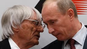 Vladimir Poutine et Bernie Ecclestone