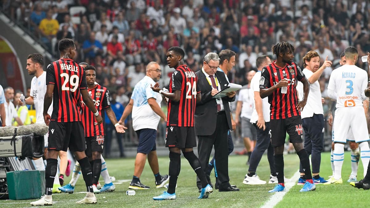 Le match Nice-Marseille interrompu par l'arbitre fin août en Ligue 1