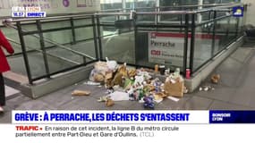 Grève : à Perrache, les déchets s'entassent