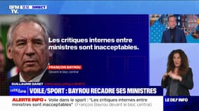 "Les critiques internes sont inacceptables": François Bayrou recadre et convoque Élisabeth Borne, Gérald Darmanin et Bruno Retailleau sur le port du voile dans le sport