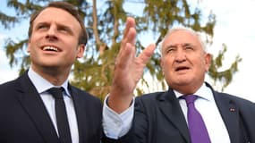 Emmanuel Macron et Jean-Pierre Raffarin.