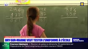 Val-de-Marne: quels coûts pour l'expérimentation de l'uniforme à l'école?