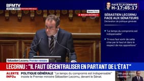 Afin de "rendre nos services publics plus efficaces", Sébastien Lecornu propose de soumettre un projet de loi et de "décentraliser en partant de l'État"