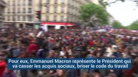 Un "Front social" en marche contre Emmanuel Macron