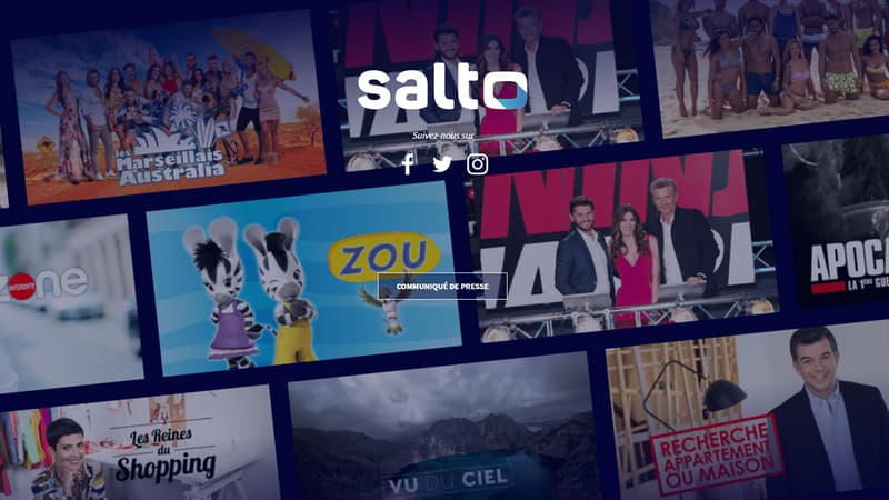 Page d'accueil de Salto