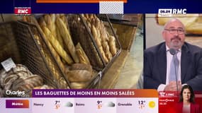 Les baguettes de moins en moins salées