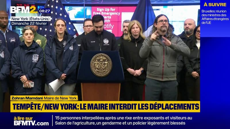 Le maire de New York Zohran Mamdani déclare l'état d'urgence à l'approche d'une violente tempête