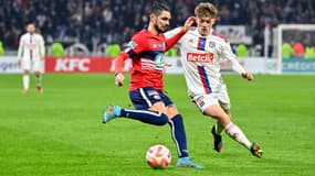 Cabella lors d'OL-Lille en Coupe de France